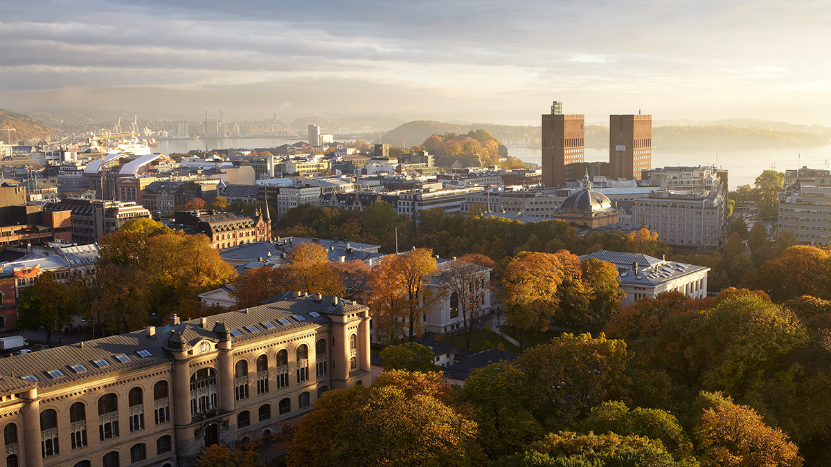 Oslo city skyline
